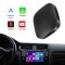 Adaptor compatibil Apple CarPlay si Android Auto Wireless, Topautochei&reg;, pentru masini cu Carplay de fabrica prin cablu, Plug &amp; Play 2GB + 34GB