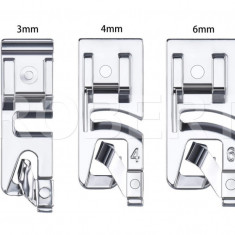 Set 3 talpite (picioruse) pt tiv rulat de 3mm 4mm 6mm - pt masini cusut casnice