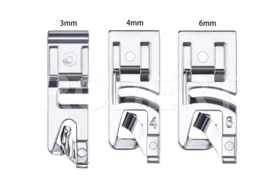 Set 3 talpite (picioruse) pt tiv rulat de 3mm 4mm 6mm - pt masini cusut casnice foto