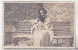 Bnk foto Principesa Elisabeta, regina a Greciei - 1922 - marime carte postala, Alb-Negru, Romania 1900 - 1950, Monarhie