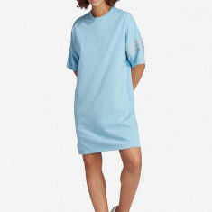 adidas Originals rochie Adicolor Neuclassics Tee Dress mini, oversize IB7308-blue