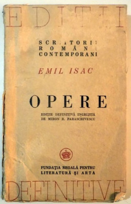 OPERE-EMIL ISAC 1946 foto