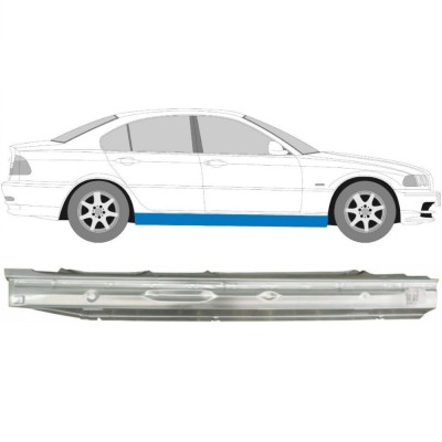 Prag BMW Seria 3 (E46), Sedan, 06.1998-06.2005, fata, partea dreapta, otel 1, 00 mm; fara locas ornament foto