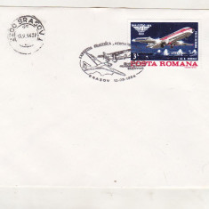 bnk fil Plic stampila ocazionala Aeromfila 1984 Brasov