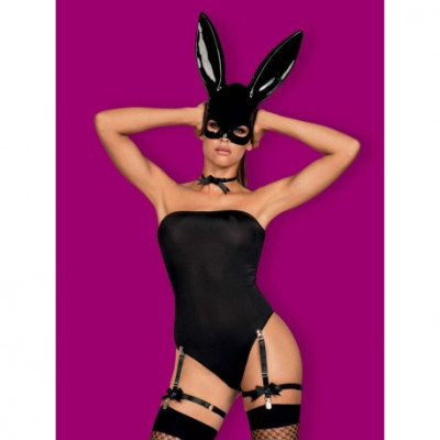 Costum sexy iepuras negru Bunny costume S/M foto