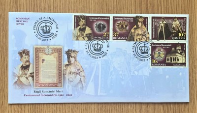 ROMANIA 2022 - FDC, REGII ROMANIEI MARI - LP 2389 foto