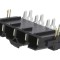 Conector soclu cablu-placă 4 pini aurit