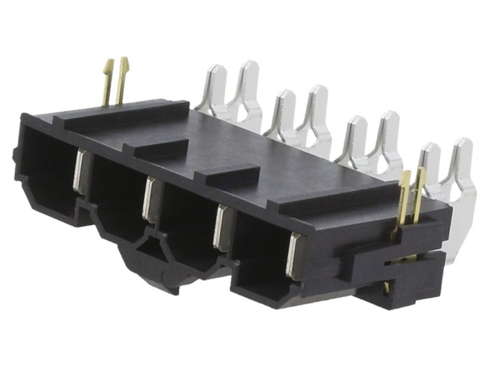 Conector soclu cablu-placă 4 pini aurit