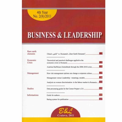 - Business &amp;amp; leadership - 4th year, no.2(8)/2011 - 133498 foto