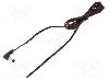 Cablu alimentare DC, cabluri, DC 5,5/2,1 mufa, negru, 1,5m, WEST POL - A21-TT-T035-150BK