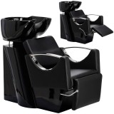 Scafa coafor Luna pentru salonul de coafură și frizerie cu bol ceramic mobil armătură baterie si cască