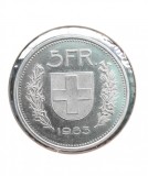 5 Francs 1983, Elvetia - G 4501