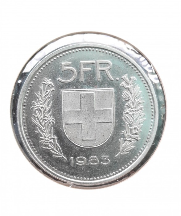 5 Francs 1983, Elvetia - G 4501