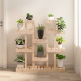 Suport pentru plante, 104,5x25x109,5 cm, lemn masiv de pin