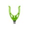 Suport lansetă Delphin HOLD-UT, spate, model U, verde