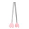 Cleste creativ pentru mancare, flippy, model inimioare din silicon, 14.5x3 cm, rezistent la temperaturi inalte si coroziune, roz
