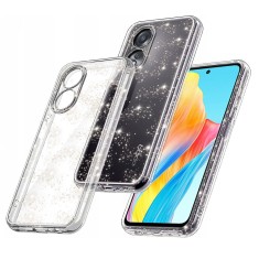 Husa sclipici Oppo A58 4G Techsuit SparkleSkin, transparenta foto