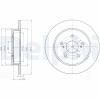 DELPHI BG4222 Disc frana
