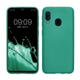 Husa Kwmobile pentru Samsung Galaxy A20e, Verde, Silicon, KWM0000102K011C, Carcasa