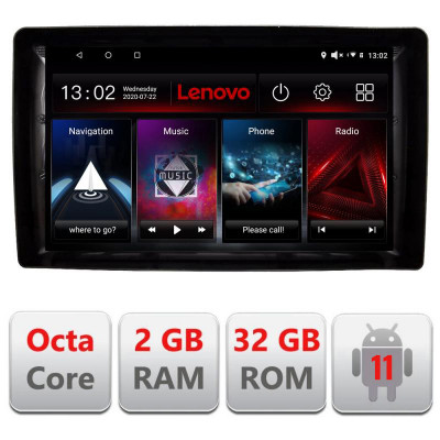 D-2din-2 Navigatie dedicata universala 2din-2 Lenovo Octa Core cu Android Radio Bluetooth Internet GPS WIFI DSP 2+32 GB 4G KIT- CarStore Technology foto