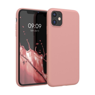 Husa pentru Apple iPhone 11, Silicon, Roz, 49787.193 foto