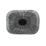 Cumpara ieftin Farfurie - Cosmos Noir Et Blanc Rectangle, 14x10cm (doua modele) | Sema Design