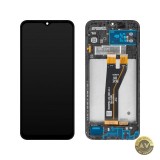Display cu Touchscreen MP compatibil cu Samsung Galaxy A14 A145 cu Rama Versiune Non-Europa Negru