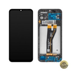 Display cu Touchscreen MP compatibil cu Samsung Galaxy A14 A145 cu Rama Versiune Non-Europa Negru