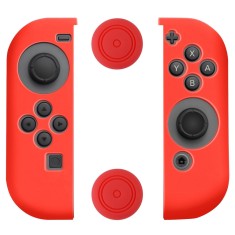 Set huse silicon pentru Nintendo Switch Joy - Con - Rosu - EAN: 190152267151