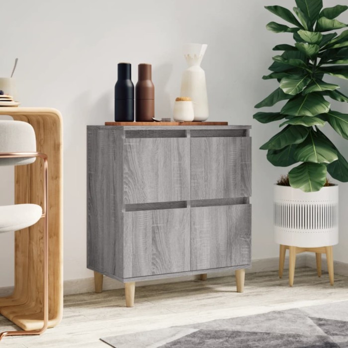 Gossi servanta, sonoma gri, 60x35x70 cm, lemn prelucrat