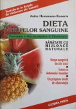 DIETA GRUPELOR SANGUINE. PREVENIRE. RECUNOASTERE. VINDECARE. SANATATE CU MIJLOACE NATURALE-ANITA HESSMANN-K-287202