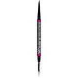 NYX Professional Makeup Blade &amp; Shade creion pentru sprancene cu pensula culoare 11 Grey g