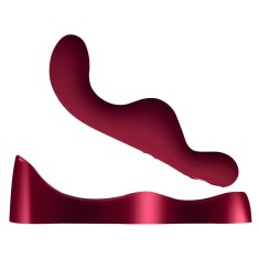 Stimulator Ruby Glow Brush Remote Control 10 Moduri Vibratii Silicon USB Rosu Burgundy