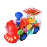 Cumpara ieftin Jucarie interactiva Locomotiva transparenta cu lumini si sunete, 3 ani +, Oem
