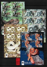 Samoa, 2015 | Şarpele Boa - Reptile, Animale, WWF | M/S MNH | CV = 40 EUR | aph