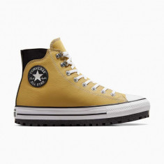 Converse teniși de piele Chuck Taylor All Star City Trek bărbați, culoarea galben, A04482C