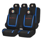 Set Huse Scaune Universale Compatibile cu Alfa Romeo &ndash; Negru/Albastru