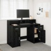 VidaXL Birou cu sertar Stejar negru 120 x 55 x 91 cm Lemn compozit 3365609