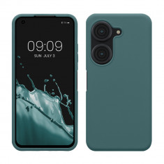 Husa kwmobile pentru Asus Zenfone 9, Silicon, Verde, 59889.207