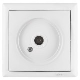 Priza TV Elegant 51540, rama inclusa, alba