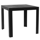 Cumpara ieftin Masa gradina terasa plastic gri antracit Kingy 79x79x72 cm