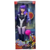 Papusa DC Super Hero Girls cu Par Mov si Accesorii