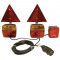 Kit magnetic remorca auto Carpoint cu lampi , cablu de 4,5m, fisa remorca , triunghi reflectorizante si lampa ceata - BIT2-404086