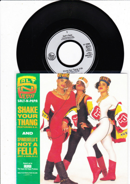 Salt-N-Pepa - Shake Your Thang 1988 disc vinil single 7&#039;&#039; CITITI DESCRIEREA!