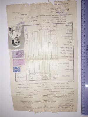 LOT FOAIE MATRICOLA + CERTIFICAT BOTEZ , ANII 30-40 foto