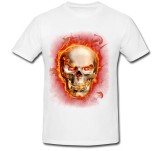 Cumpara ieftin Tricou &quot; Flaming skull &quot;