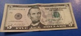 Bancnotă 5 Dollars USA Series 2021QF 28213185B Lincoln