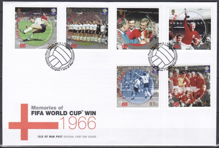 Insula Man 2006 - A 40-a aniversare a Campionatului Mondial de Fotbal din Anglia 1966, FDC
