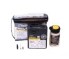 Kit complet compresor cu manomentru+solutie reparat anvelope auto ,moto ,atv AirMAN 12 &quot;-17&quot; 300ml 12V