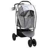 vidaXL Carucior pentru Pisici Pliante Ajustabil Gri 78 x 54 x 101 cm